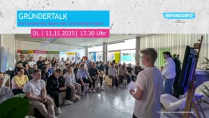 Gründertalk am Gründungscampus der Hochschule Aalen